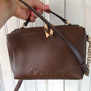 Calvin Klein Brown Crossbody Bag